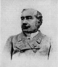 black and white photo of a man in uniform