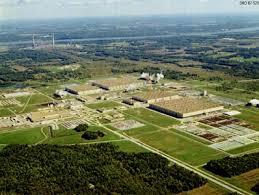 aerial view of a large industrial area